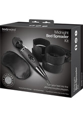 Bodywand Midnight Bed Spreader With Satin Restraint Cuffs Set > Bondage Gear > Bed Restraints